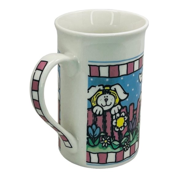 Easter Bunny Rabbit Flower Garden Coffee Tea Cup Mug Royal Norfolk 12oz - Picture 5 of 9